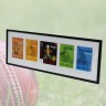 Framed set of How to series book covers (4)